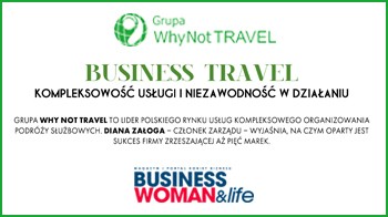Artykuł o Grupie Why Not TRAVEL na łamach magazynu Businesswoman & Life  				 / Aktualności z branży  				 / Dla podróżników