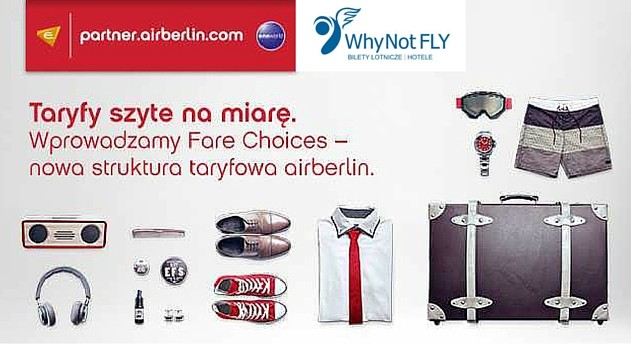 Fare Choices - Taryfa szyta na miarę od airberlin  				 / Klasy rezerwacyjne  				 / W podróży  				 / Dla podróżników