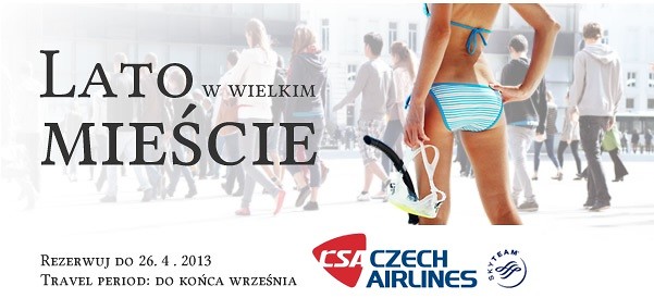 Lato w wielkim mieście - nowa promocja Czech Airlines  				 / Promocje